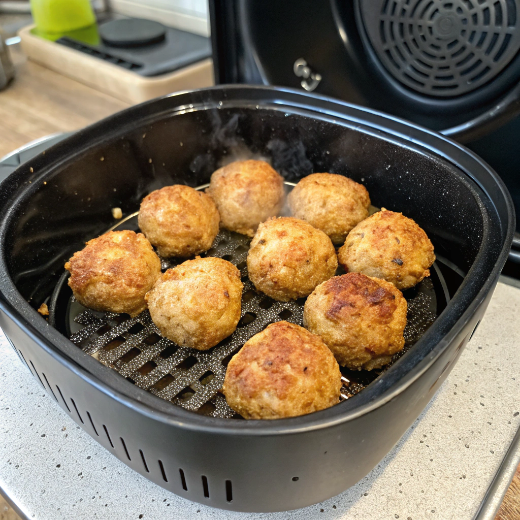 Kyllingefrikadeller i airfryer