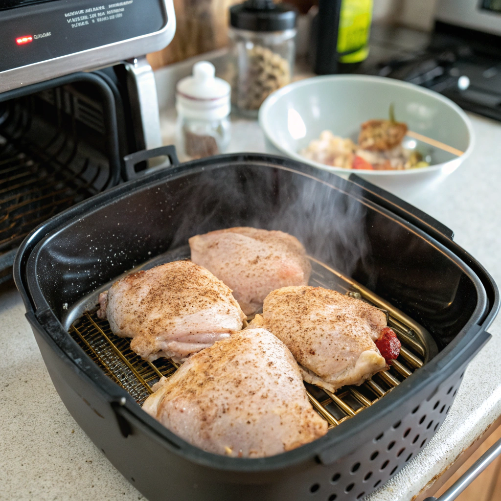 Kyllingelår i airfryer tid