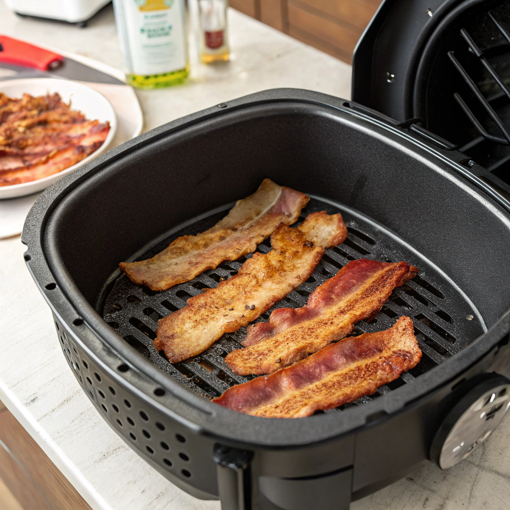 Medister i airfryer uden bacon